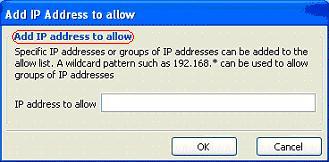 Add IP Address to Allow