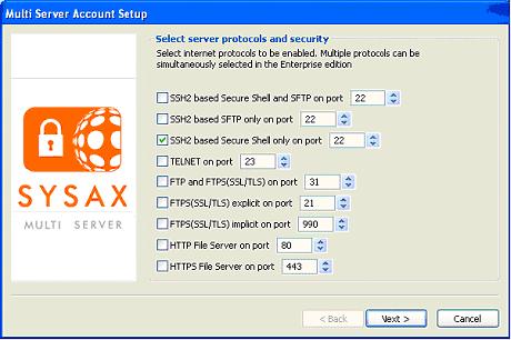 Connect using SSH2 based Secure Shell Only