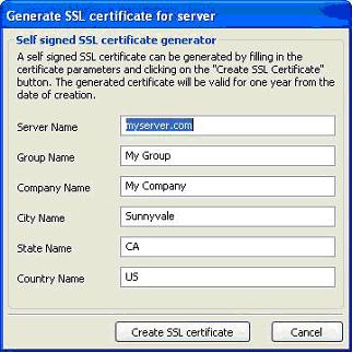 Generate SSL Certificate