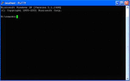 PuTTY system Command Line