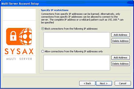 Specify IP Restrictions