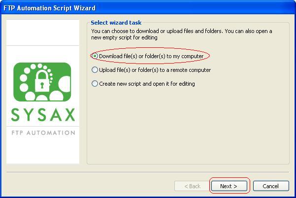 Click Download the file