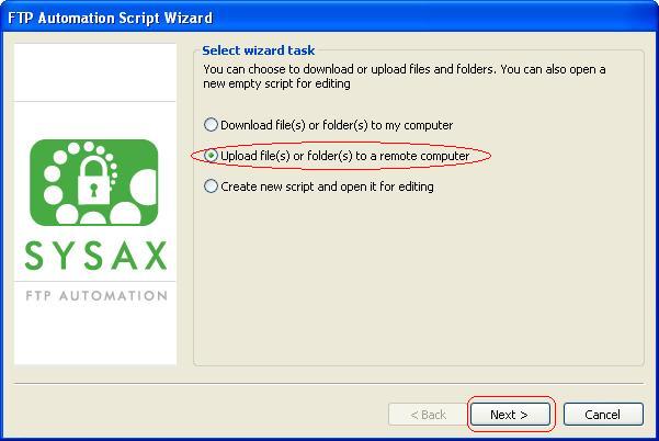 Click Upload folder