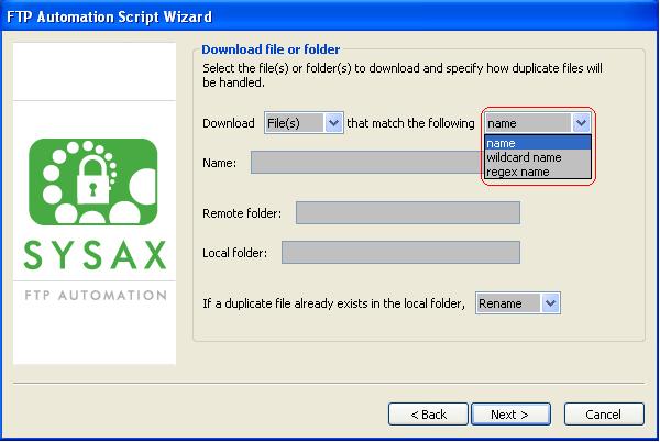Select match format for downloading