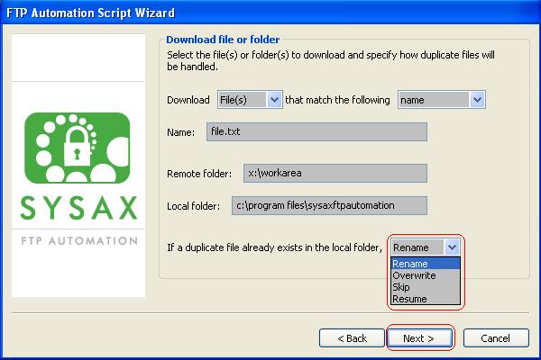 Set duplicate file rules