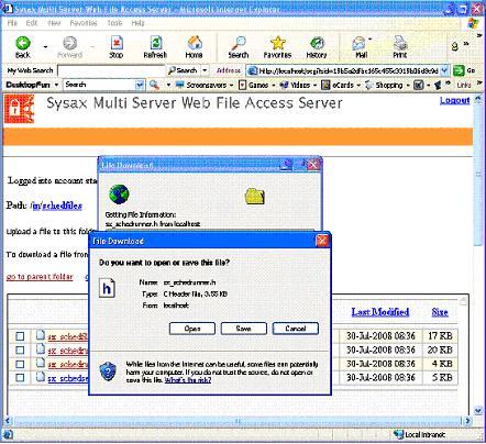 Example of download link