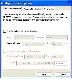 Configure Server Options