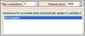 Maximum Connections and Timout
