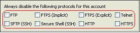 Selecting User Protocols