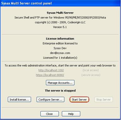 Start Server
